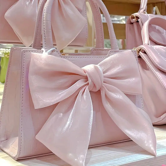Bow Satchel W/Extra Strap Spring Pink $11.99 Free Shipping