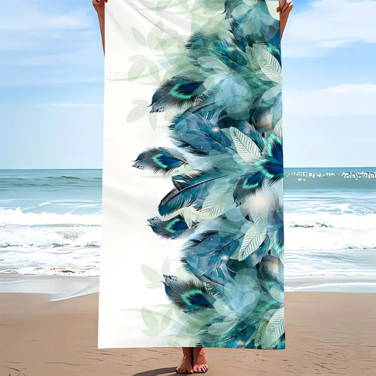 Peacock Feathers Oversized Beach Towel $7.99 Free Shipping